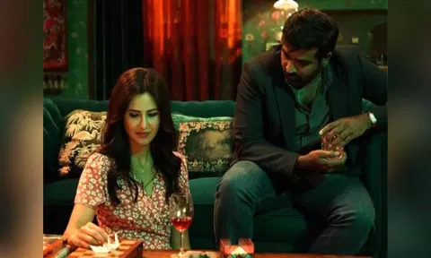 Vijay Sethupathi with Katrina Kaif in 'Merry Christmas'