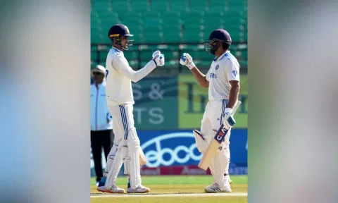 Shubhman Gill and Rohit Sharma. PTI