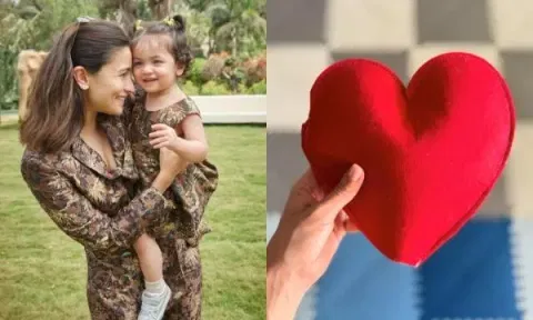 Alia Bhatt, Raha, Red heart (Image source: Instagram)