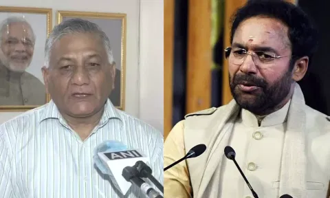 Union Ministers VK Singh and G Kishan Reddy (ANI)