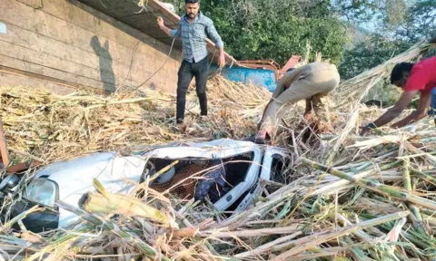 Rescue efforts under way following the mishap