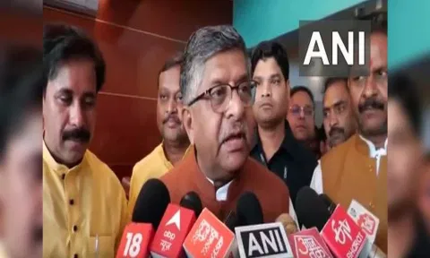 BJP MP Ravi Shankar Prasad (ANI)