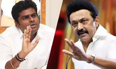 &nbsp;K Annamalai; MK Stalin