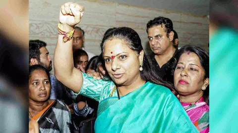 Bharat Rashtra Samithi (BRS) MLC K Kavitha (Photo/ANI)