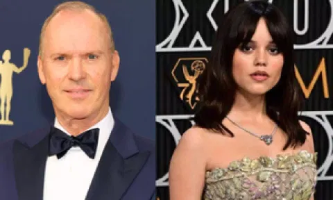 &nbsp;Michael Keaton, Jenna Ortega (IANS)