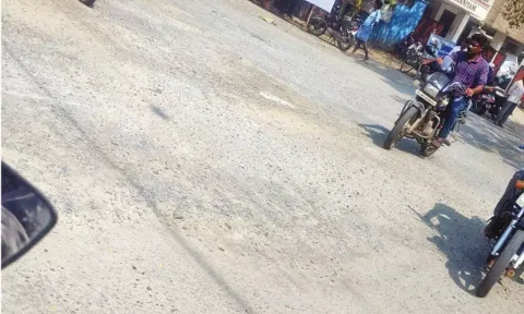 MGR Nagar Road needs immediate attention

