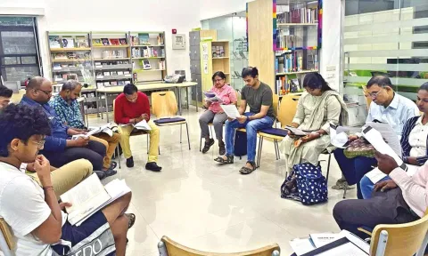 Reading excerpts from Michael Ende’s The Never-ending Story event