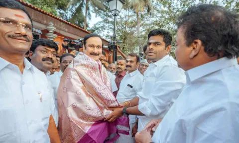 BJP seals poll pact with PMK (Picture credit: TN BJP president Annamalai Twitter handle)