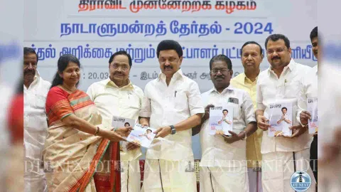 DMK has released their candidate list and party manifesto (Photo/Justin George)