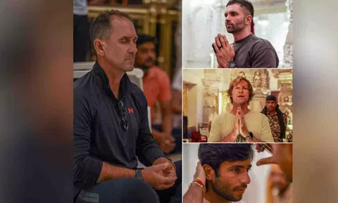 Justin Langer, Jonty Rhodes, Keshav Maharaj and Ravi Bishnoi (X)