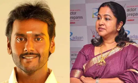 (L to R) Vijaya Prabhakar, Raadhika Sarathkumar&nbsp;