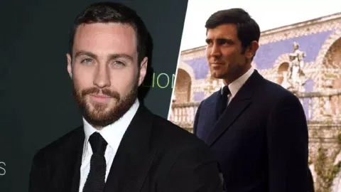 &nbsp;Aaron Taylor-Johnson; Former James Bond star George Lazenby&nbsp;