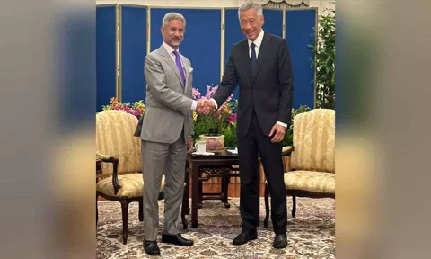 EAM S Jaishankar, Singapore PM Lee Hsien Loong (X/@DrSJaishankar)