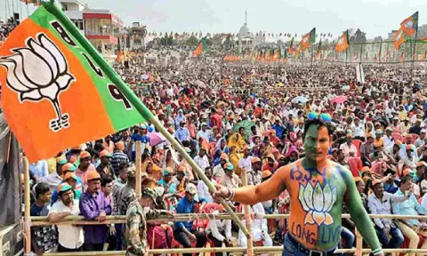 BJP Flag (ANI)