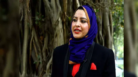 Kashmiri activist Tasleema Akhtar (Photo/ANI)