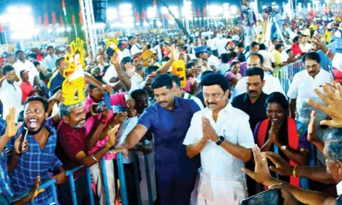 CM Stalin during campaign 