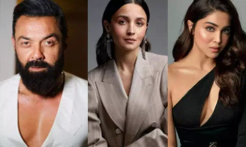 &nbsp;Alia Bhatt, Bobby Deol, Sharvari Wagh (IANS)