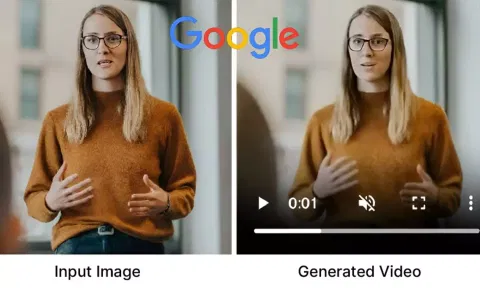 (L) Image given as source to 'VLOGGER' (R) Video generated as outcome (Image credits: X)