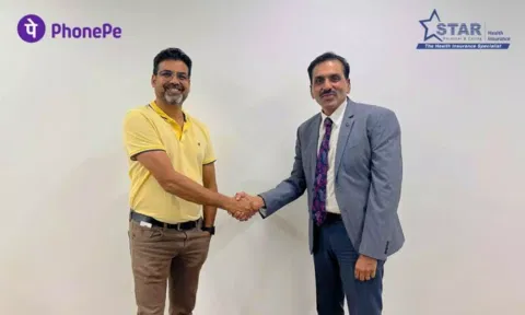 PhonePe Insurance CEO Vishal Gupta and Star Health Insurance CEO Anand Roy (PhonePe)