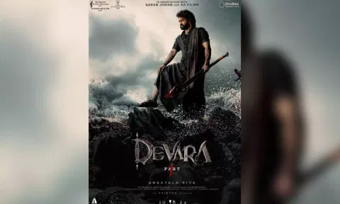 'Devara: Part 1' film poster (Instagram/ @karanjohar)