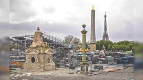 Stadium construction in full swing ahead of the upcoming Olympic games in Paris