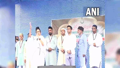 West CM Mamata Banerjee addresses gathering on Eid in Kolkata (Photo/ANI)