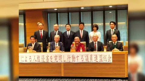Prominent Buddhist teacher Arjia Rinpoche reveals first-hand information of China’s atrocities to Japanese lawmakers (Photo/ANI)