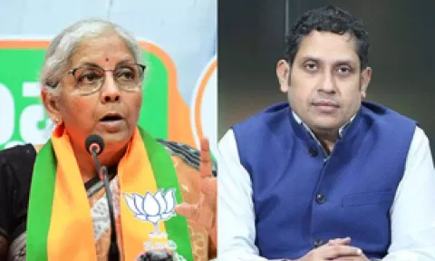&nbsp;Nirmala Sitharaman, Praveen Chakravarty (IANS)