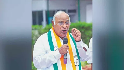 &nbsp;All India Congress Committee president Mallikarjun Kharge