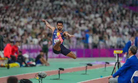 Indian long jumper Murali Sreeshankar (PTI)&nbsp;