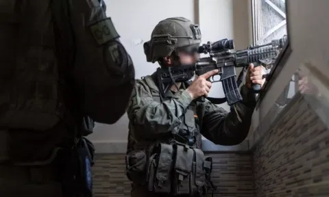 Israeli soldiers in the Gaza Strip (ANI)