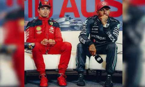 Charles Leclerc and Lewis Hamilton (ANI)