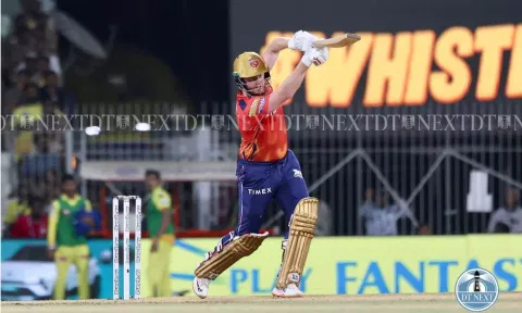 Jonny Bairstow plays a shot during the match (Photo: Manivasagan N)