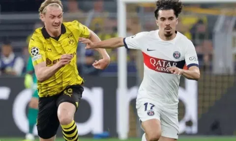 Julian Brandt of Borussia Dortmund, Vitinha of Paris Saint-Germain(IANS)&nbsp;