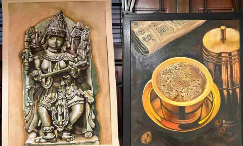 Artworks that are displayed at the exhibition.&nbsp;