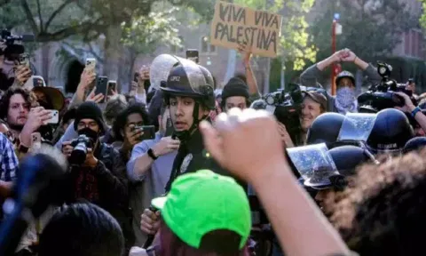 Colombia University students protests (Reuters)