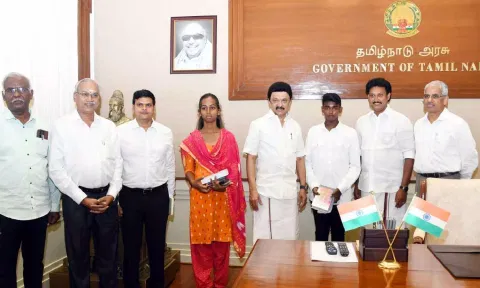 Tamil Nadu CM Stalin appreciates Chinnadurai, Nivetha (X/ @mkstalin)