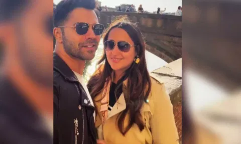 Varun Dhawan and Natasha Dalal (IANS)