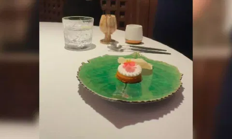 Onam sadhya at MICHELIN star Dubai restaurant (Screengrab from Instagram)&nbsp;