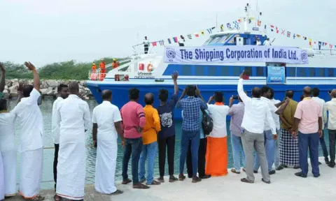 Relaunch of ferry service between Nagapattinam and Sri Lanka's Kankesanthurai port pushed to May 17; here is where you can book tickets