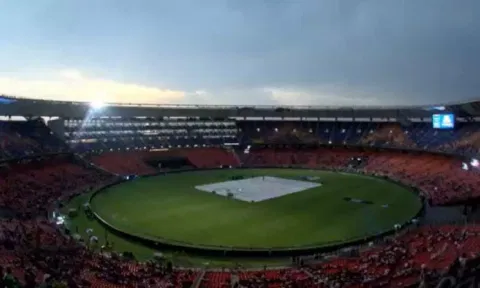 Toss delayed in Ahmadabad (Screengrab)&nbsp;