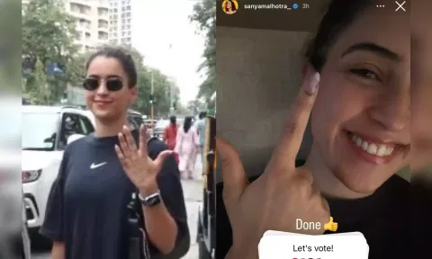 Actress Sanya Malhotra (Photo: ANI, Instagram)