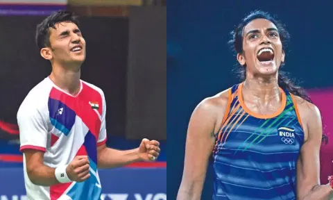 Lakshya Sen; PV Sindhu