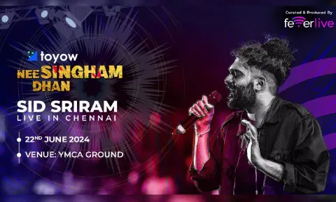 Poster of the Sid Sriram Concert ' Nee Singham Dhan '