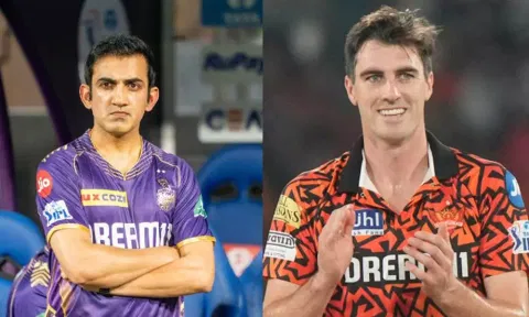 Gautam Gambhir and Pat Cummins