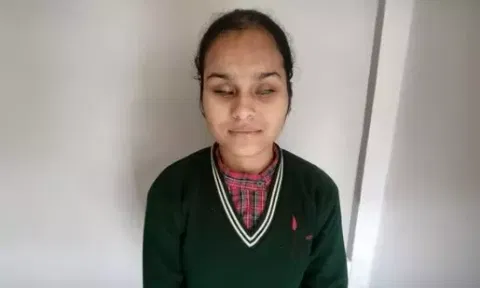 One of the visually impaired student (Photo/PTI)