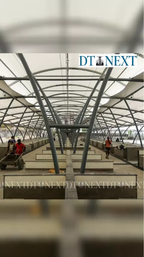 Newly constructed fish market at Loop Road in Chennai