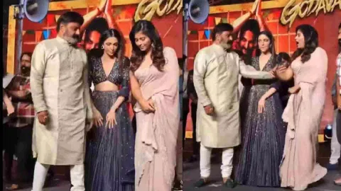 &nbsp;Telugu superstar Nandamuri Balakrishna is under fire on social media following a video showing him pushing actor Anjali