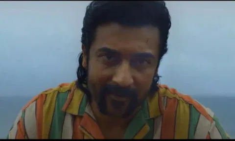 Suriya look in first shot of Suriya 44 (Screengrab X)