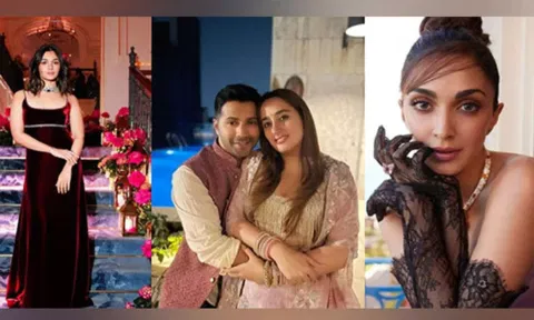 Alia Bhatt, Varun Dhawan, Natasha Dalal, Kiara Advani (ANI)